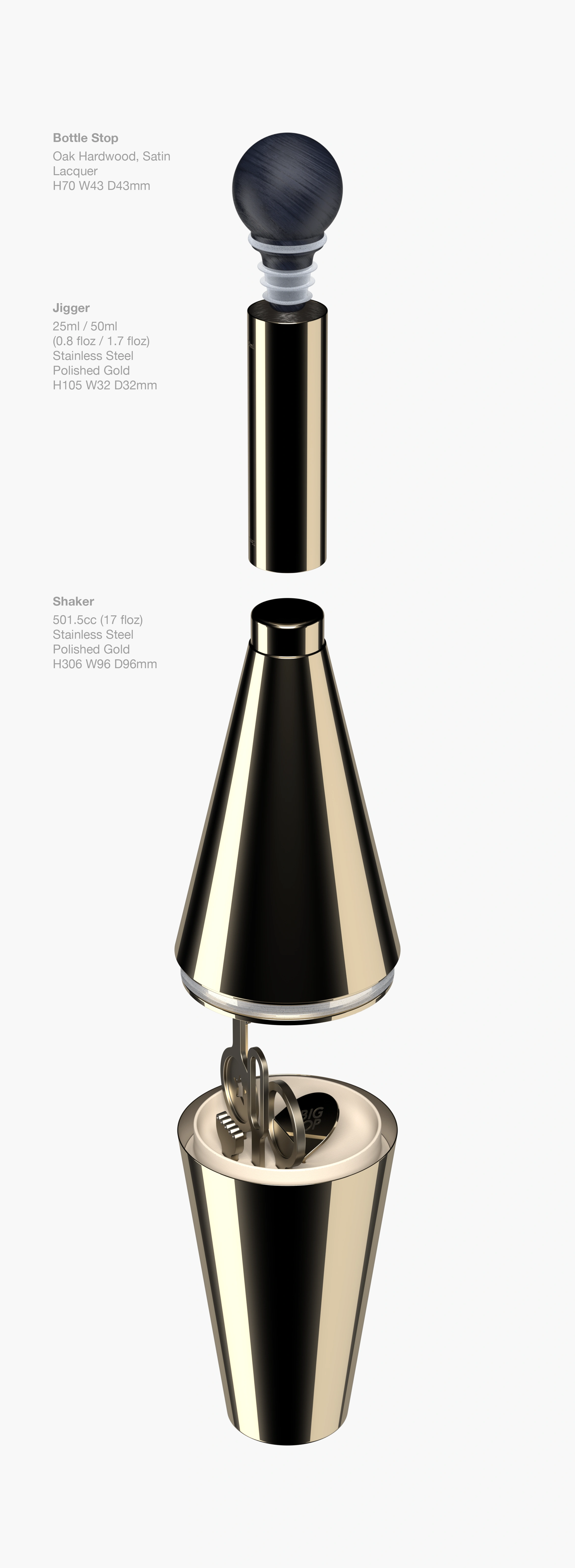 Big Top | Cocktail Shaker | Specification